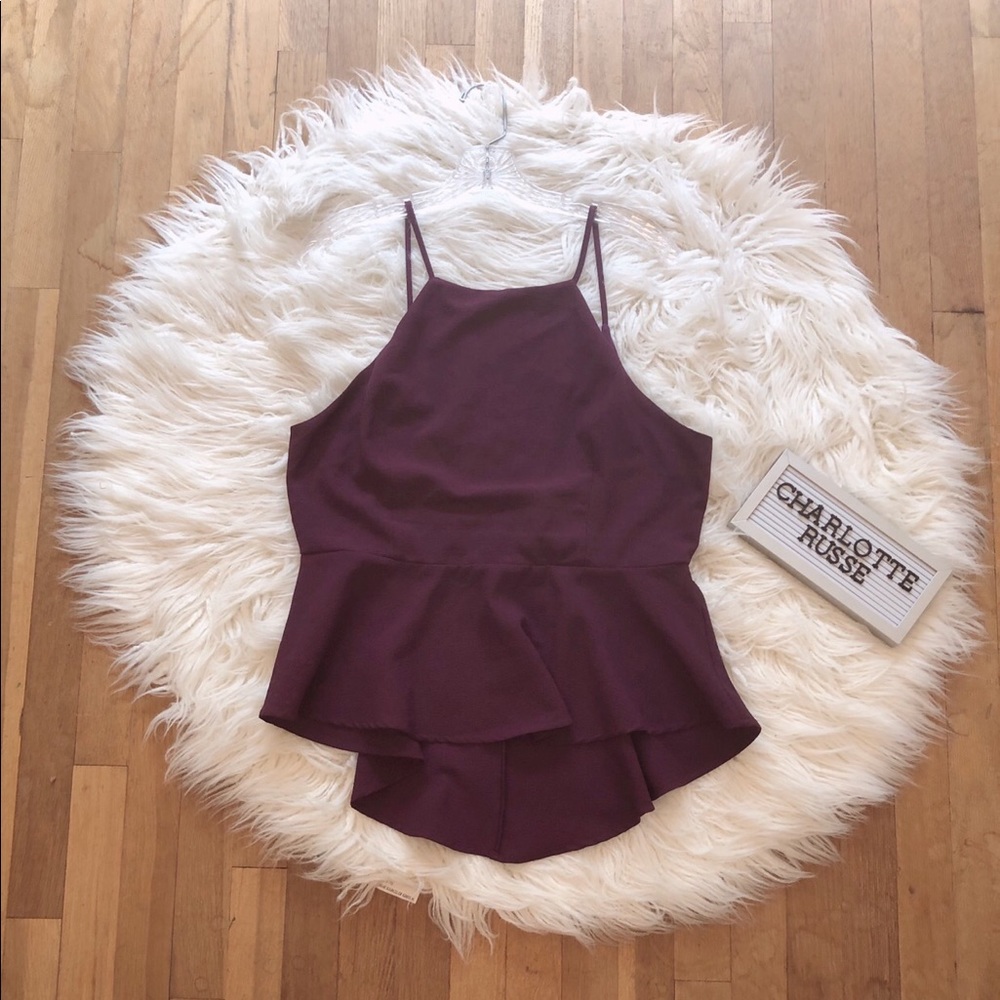 CHARLOTTE RUSSE PLUM BLOUSE